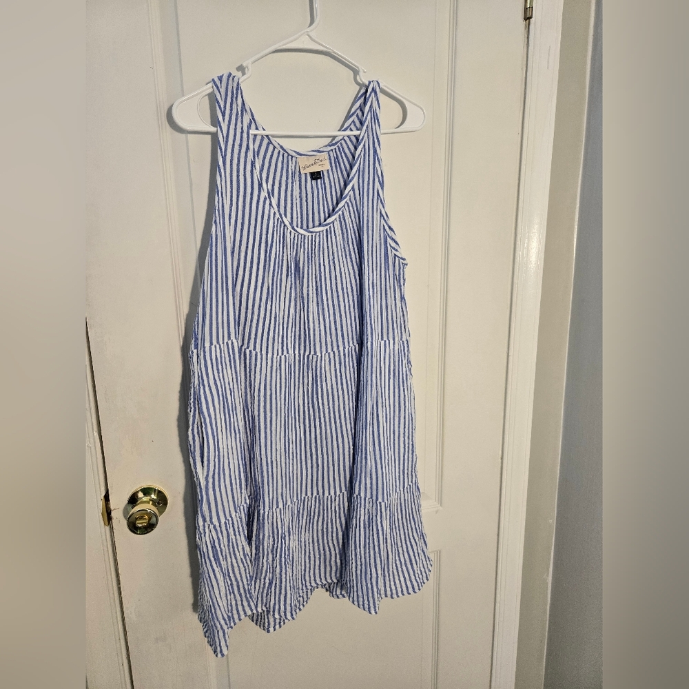 Target Blue and White Striped Mini Dress
